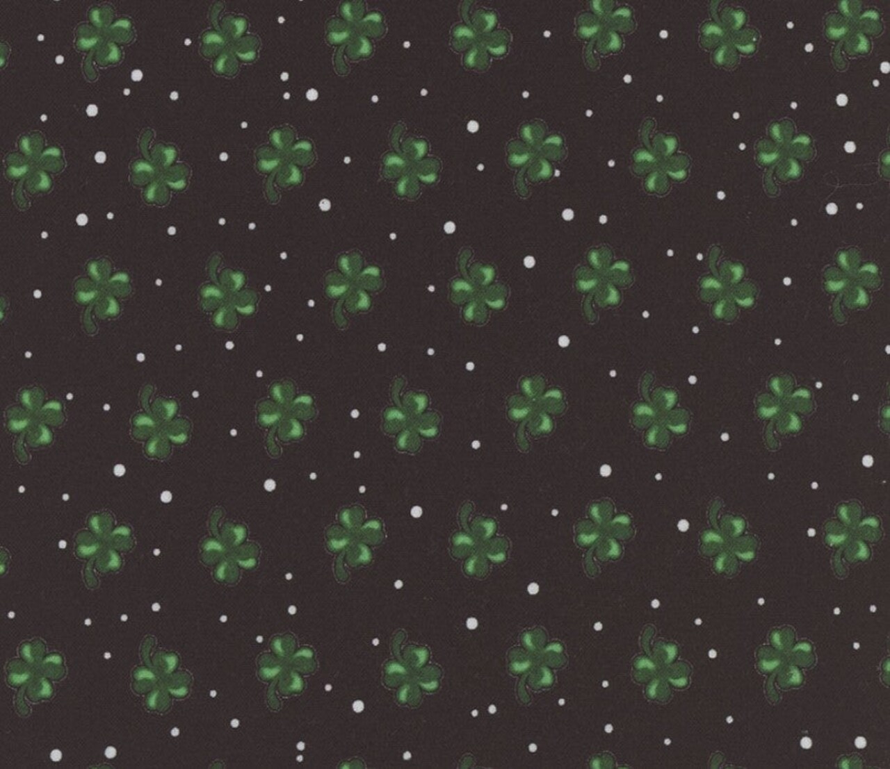 Mook Fabrics St Patricks Day Lucky Clover 100% Cotton Price per Yard